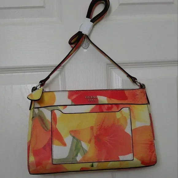 Guess Blessing Yellow Floral Cross-body Bag - Picture 10 of 13